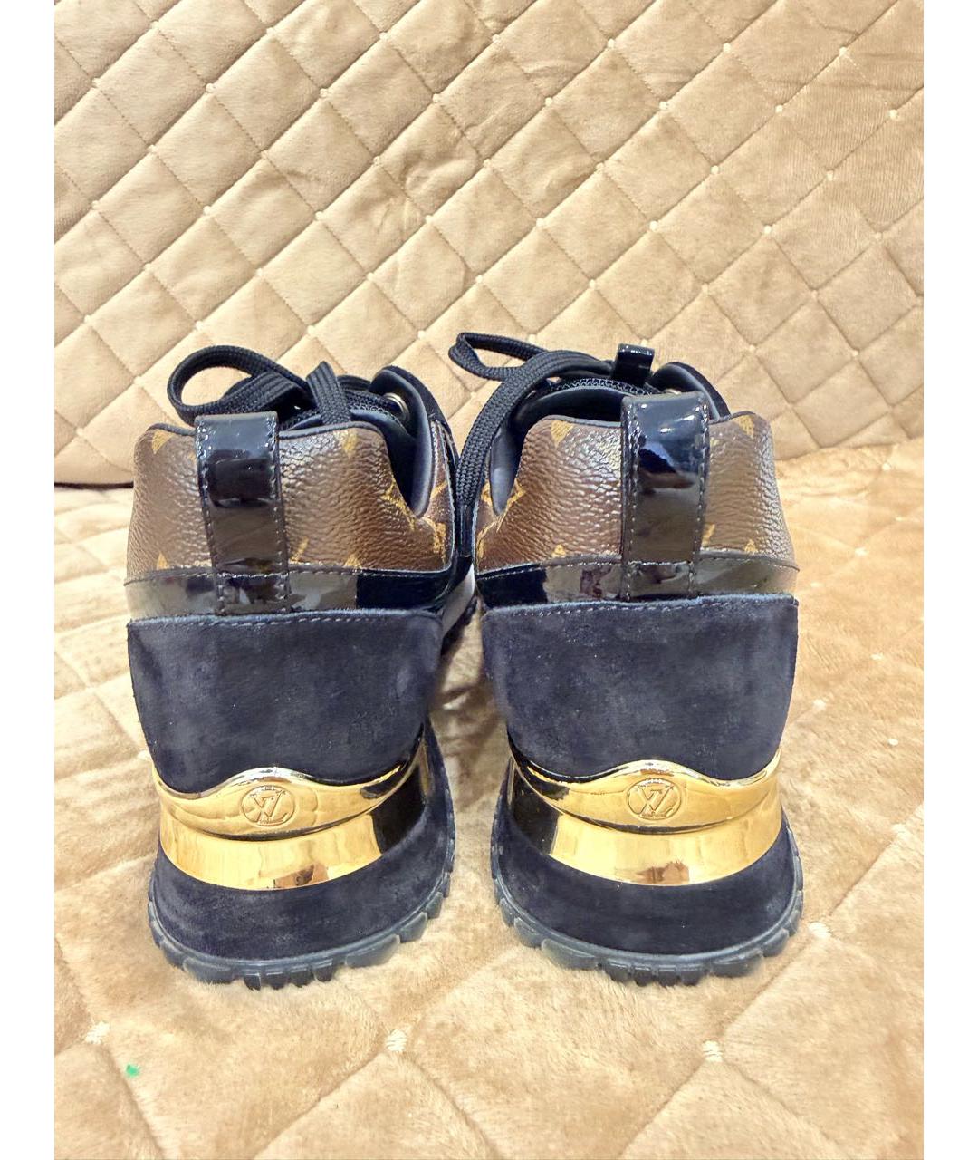 LOUIS VUITTON Черные текстильные кроссовки, фото 4