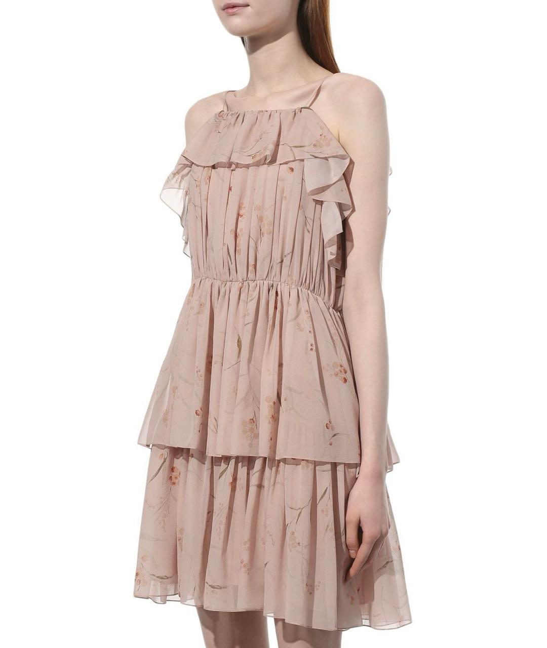 CELINE Розовый шелковый сарафан, фото 2