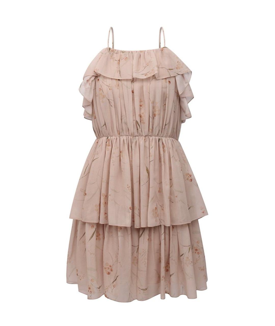 CELINE Розовый шелковый сарафан, фото 1