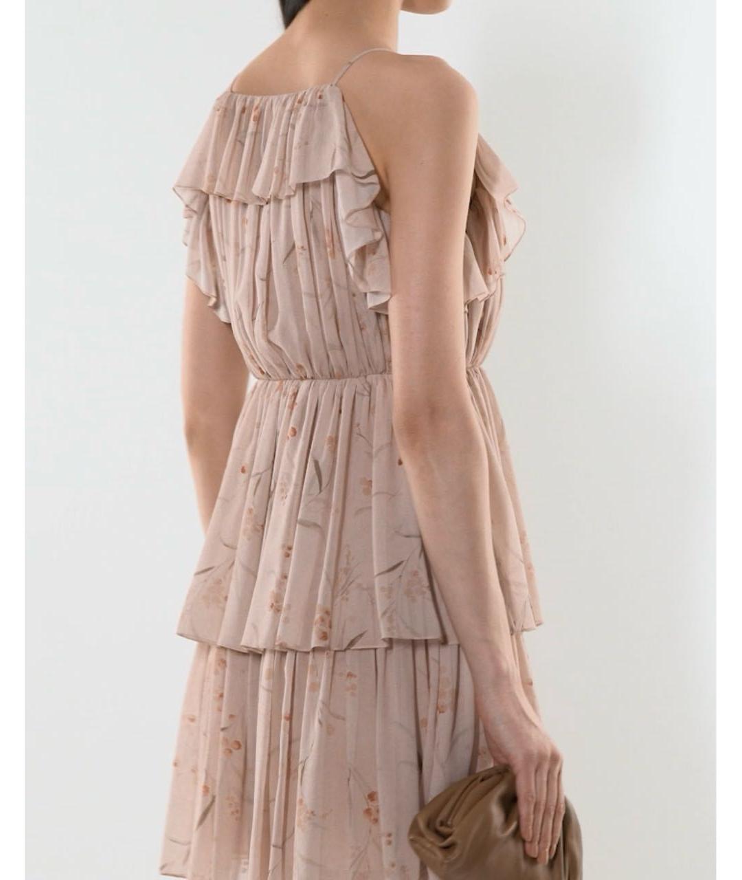 CELINE Розовый шелковый сарафан, фото 6