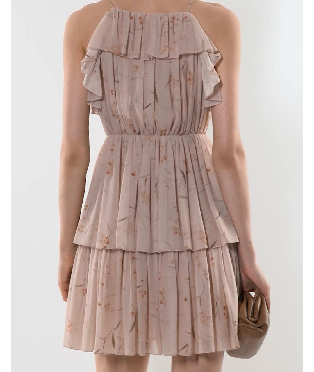 CELINE Розовый шелковый сарафан, фото 4