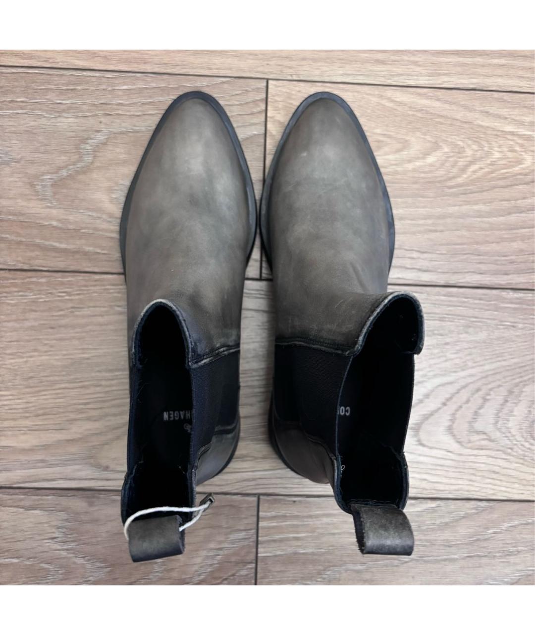 COPENHAGEN Бежевые кожаные полусапоги, фото 3