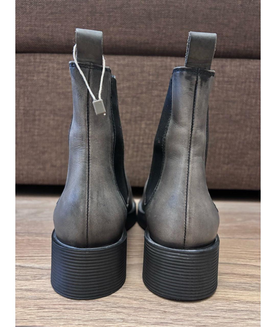 COPENHAGEN Бежевые кожаные полусапоги, фото 4