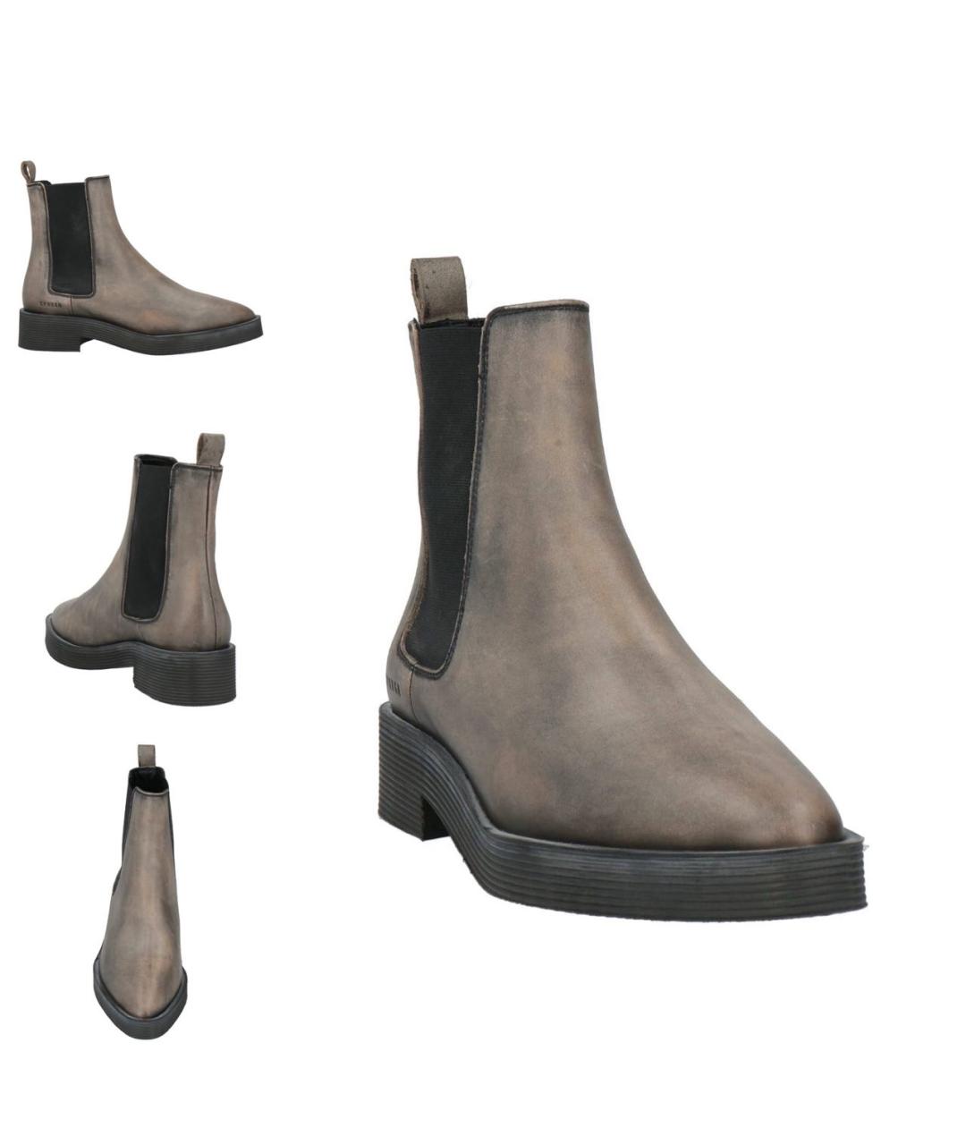 COPENHAGEN Бежевые кожаные полусапоги, фото 8