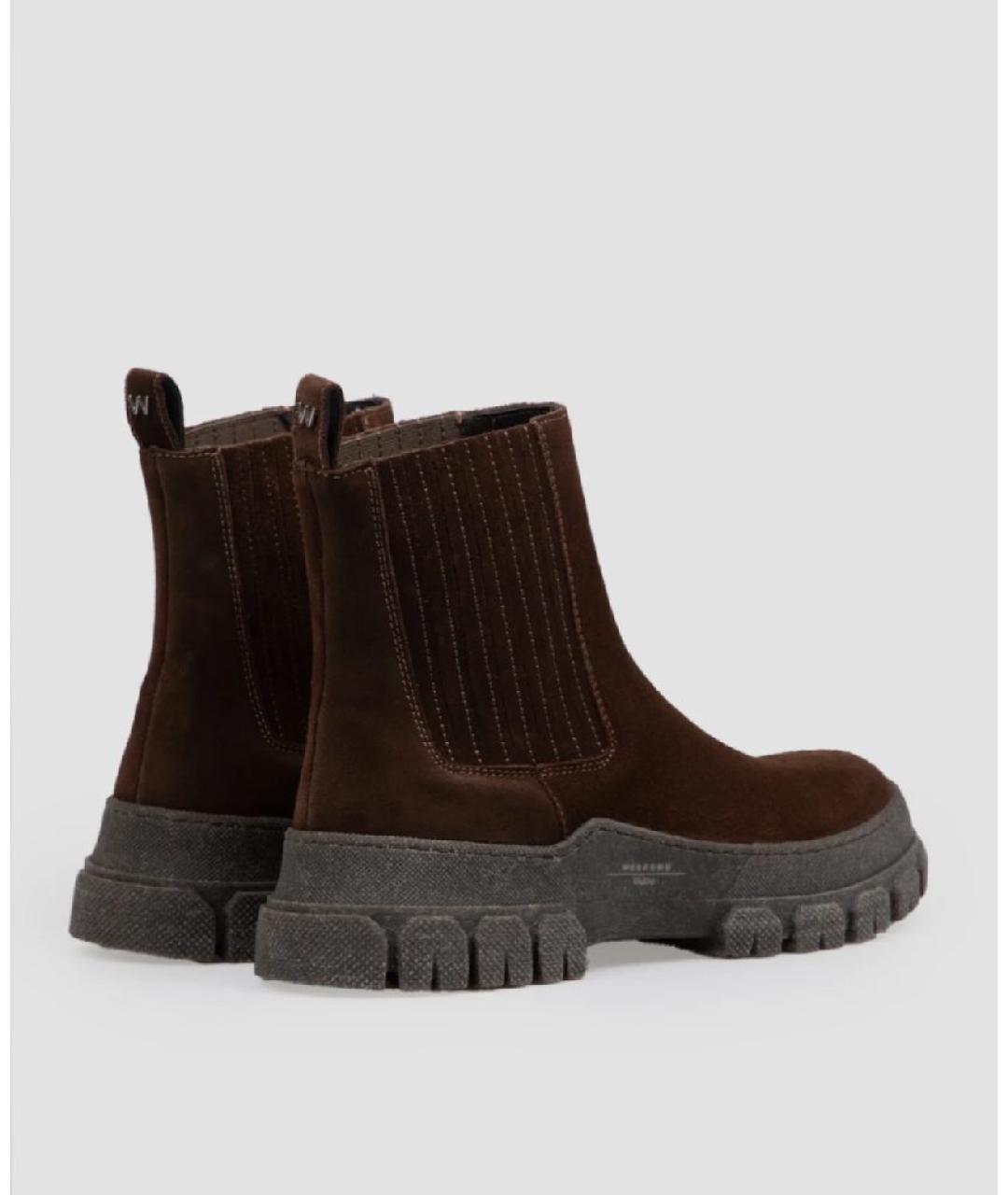 MAX MARA Коричневые замшевые ботинки, фото 2