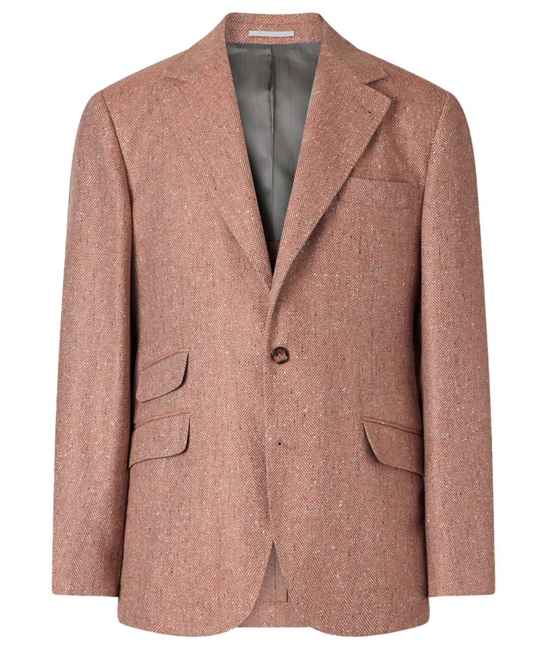 BRUNELLO CUCINELLI Коричневый шерстяной пиджак, фото 1