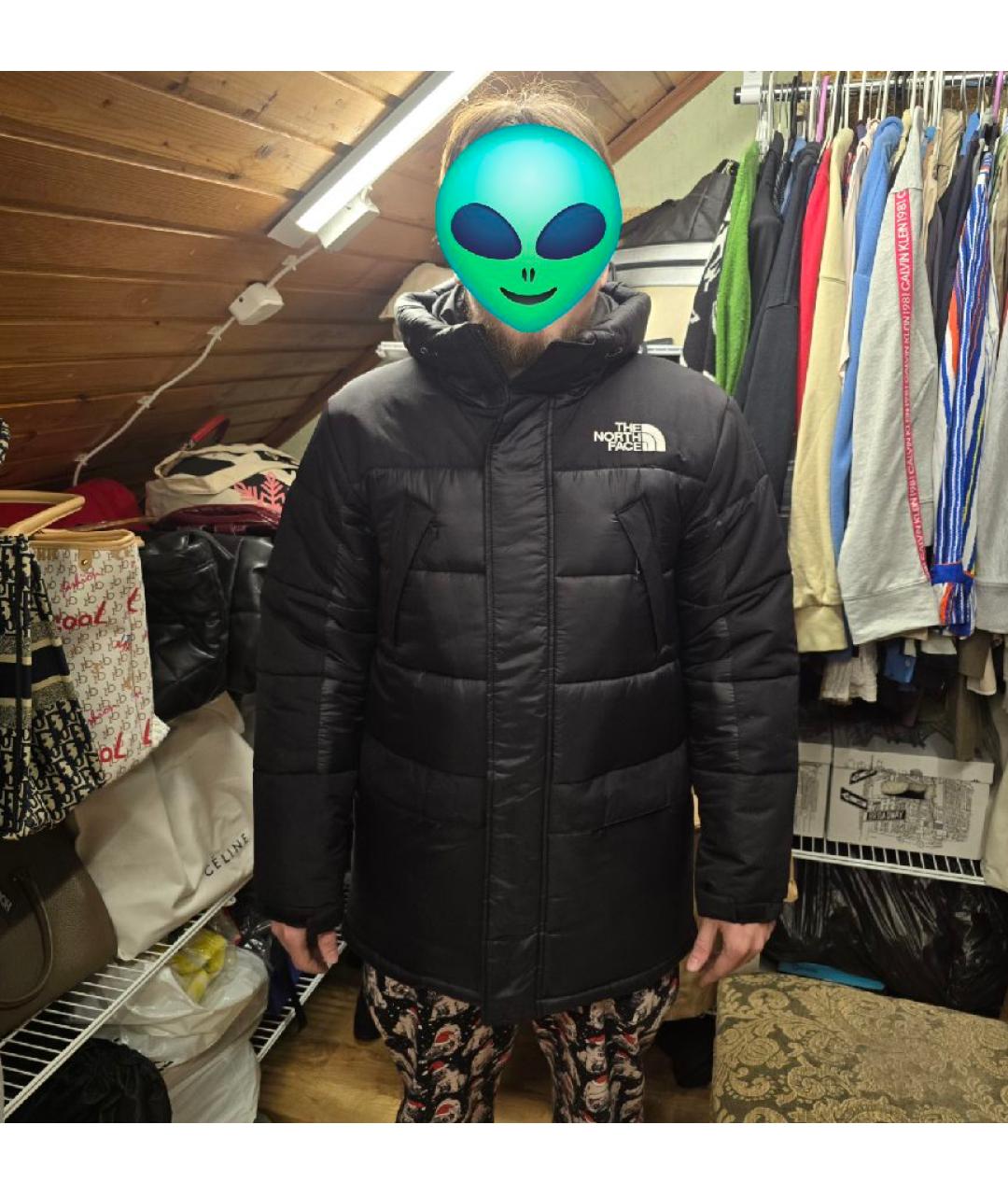 THE NORTH FACE Черный полиэстеровый пуховик, фото 3