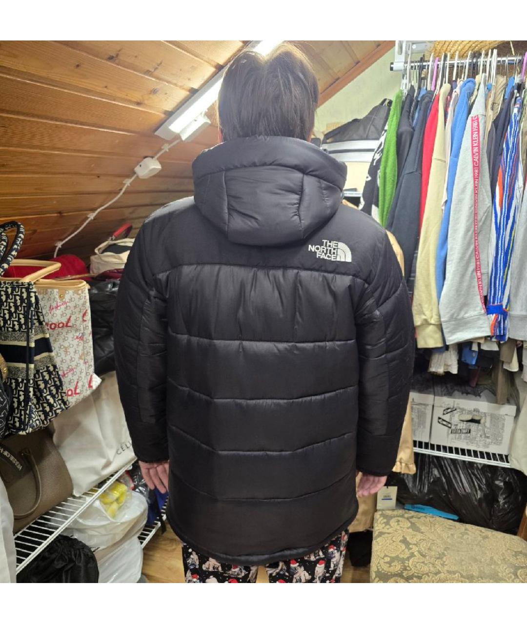 THE NORTH FACE Черный полиэстеровый пуховик, фото 8