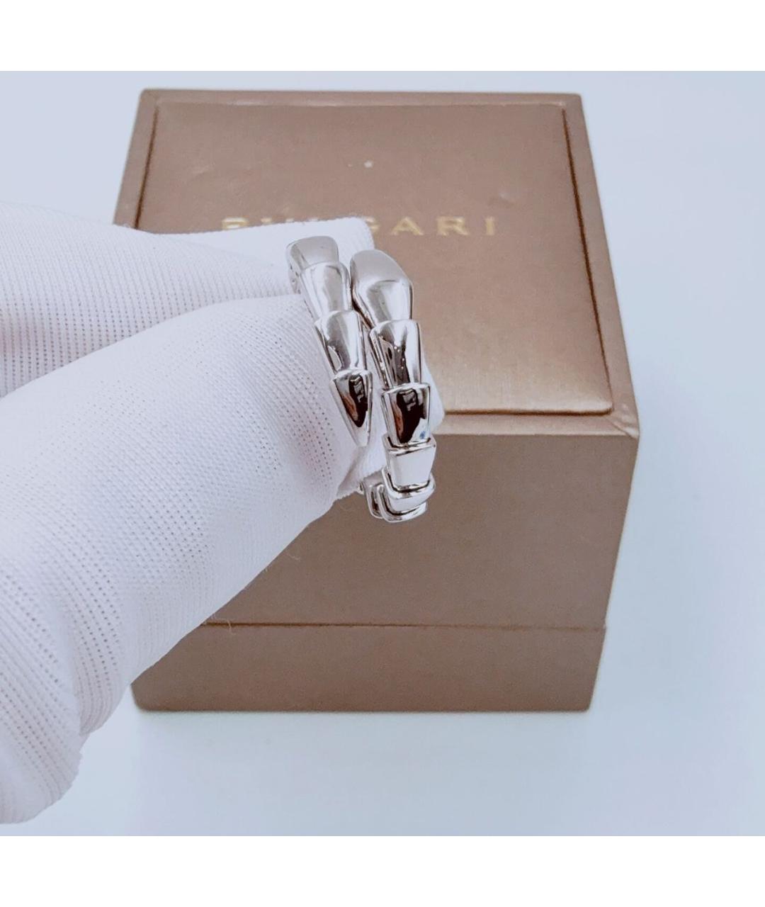 BVLGARI Белое кольцо из белого золота, фото 6