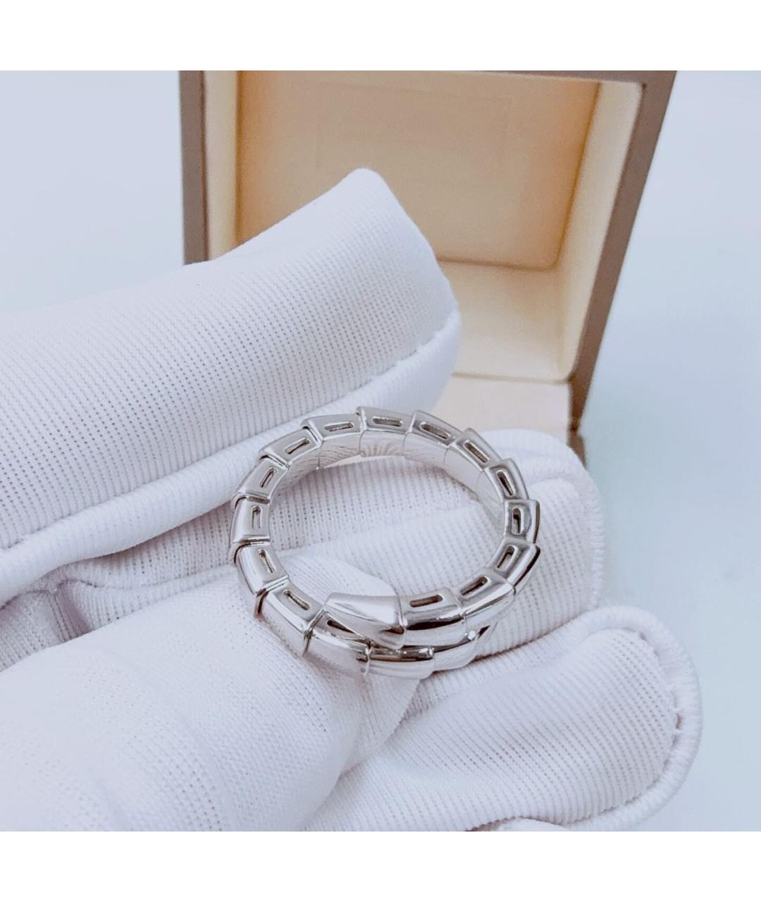 BVLGARI Белое кольцо из белого золота, фото 7