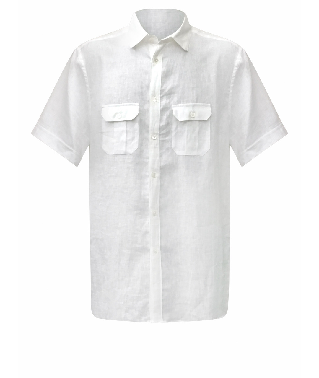 BILANCIONI Белая льняная кэжуал рубашка, фото 1