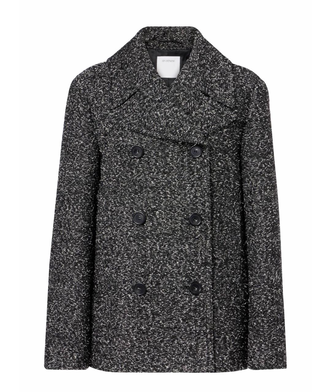 SPORTMAX Серое шерстяное пальто, фото 1