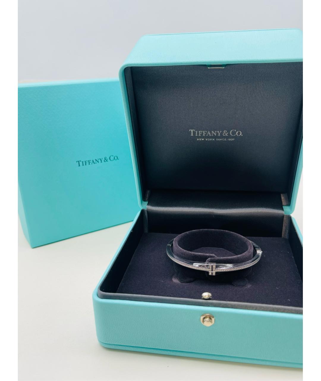 TIFFANY&CO Серебрянный браслет из белого золота, фото 2