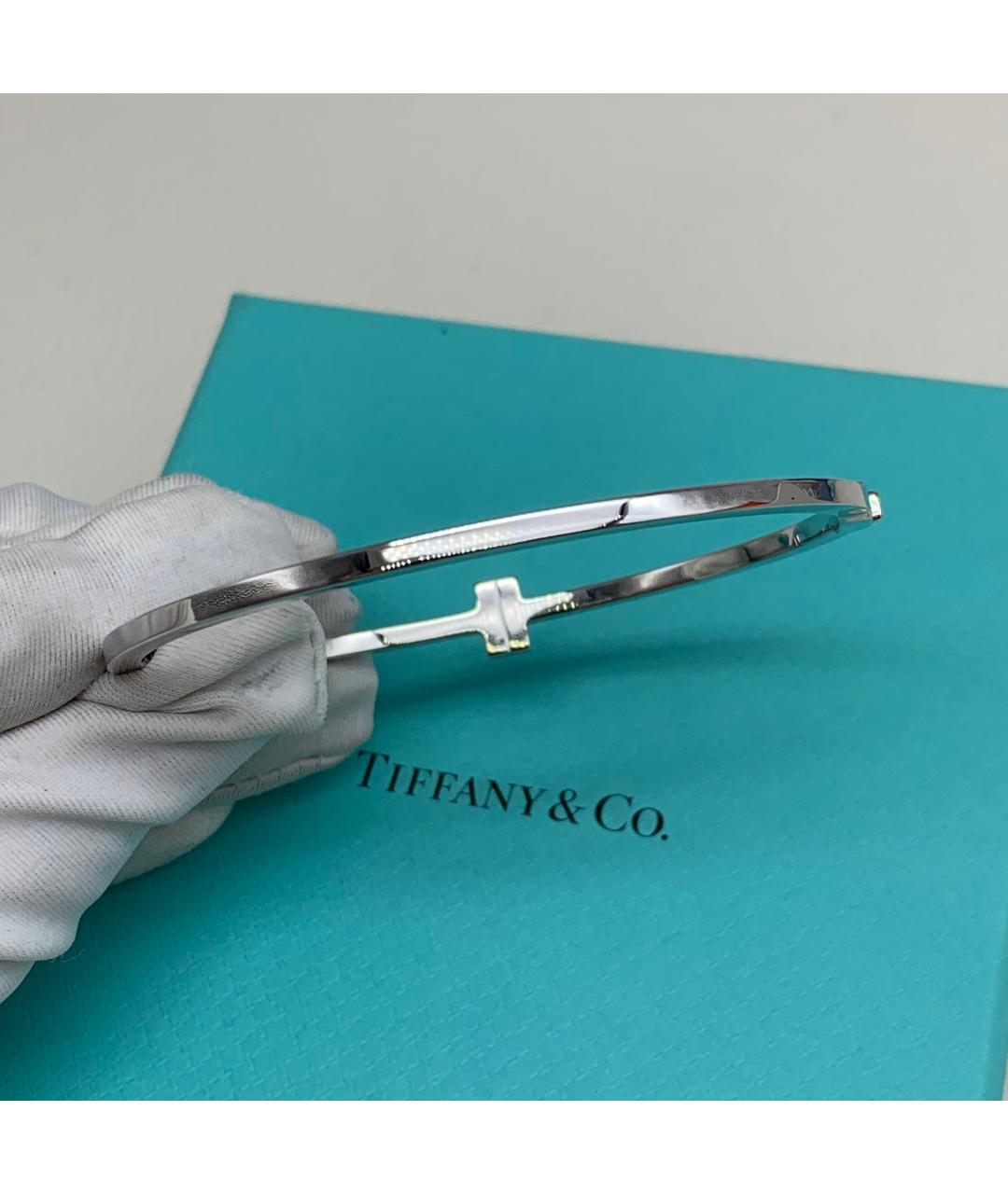 TIFFANY&CO Серебрянный браслет из белого золота, фото 5