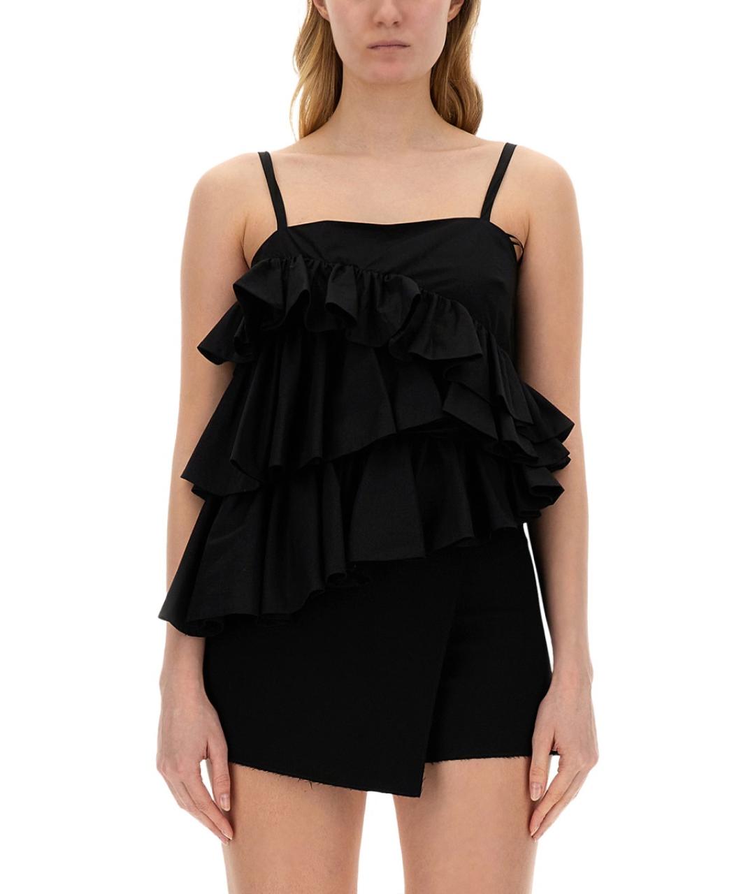 MSGM Черная хлопковая блузы, фото 5