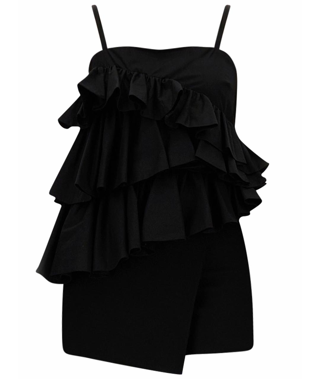 MSGM Черная хлопковая блузы, фото 1