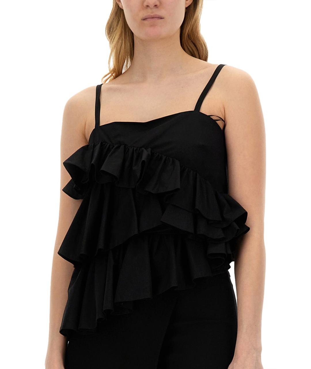 MSGM Черная хлопковая блузы, фото 3