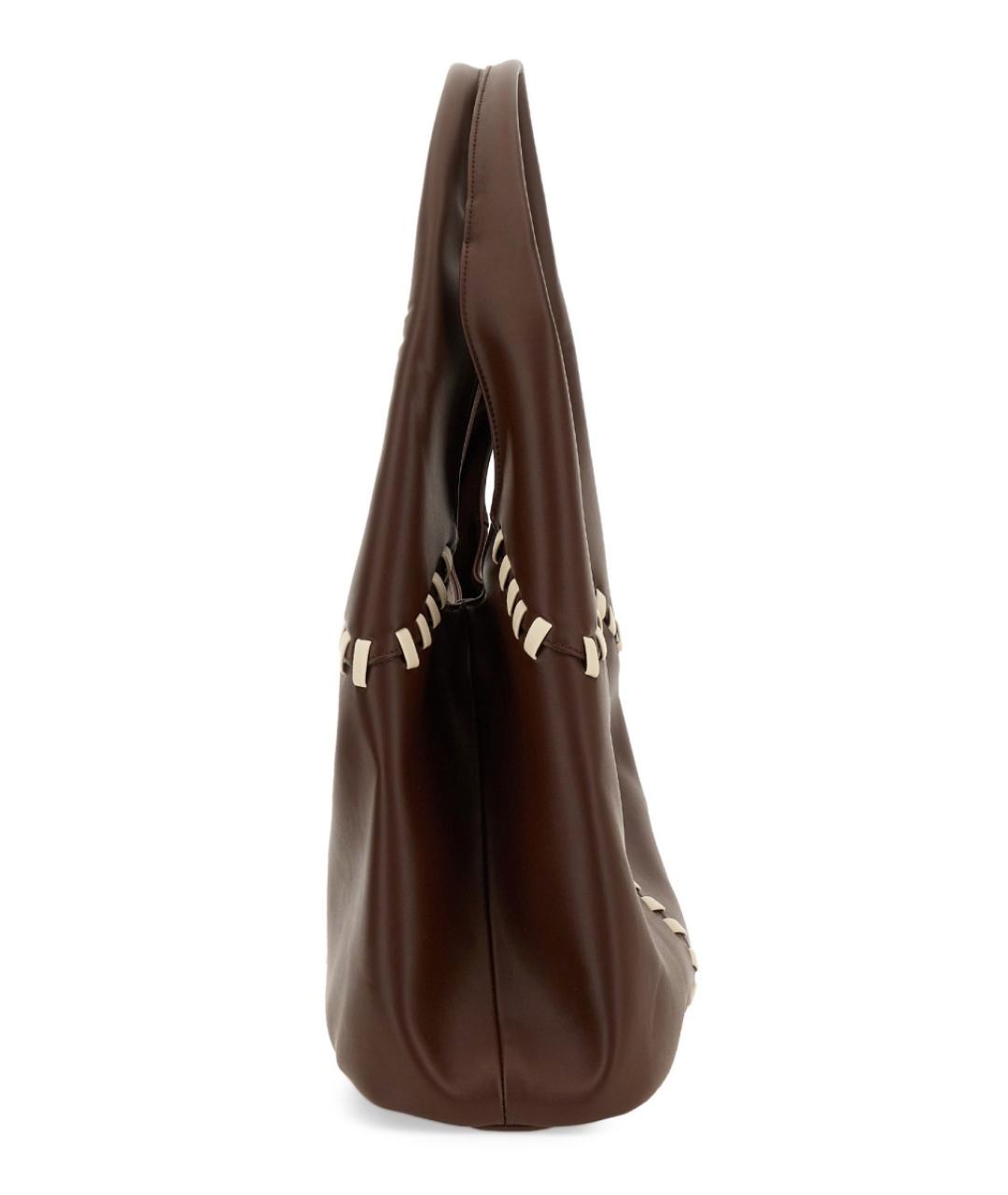 THEMOIRE Коричневая сумка через плечо из искусственной кожи, фото 3