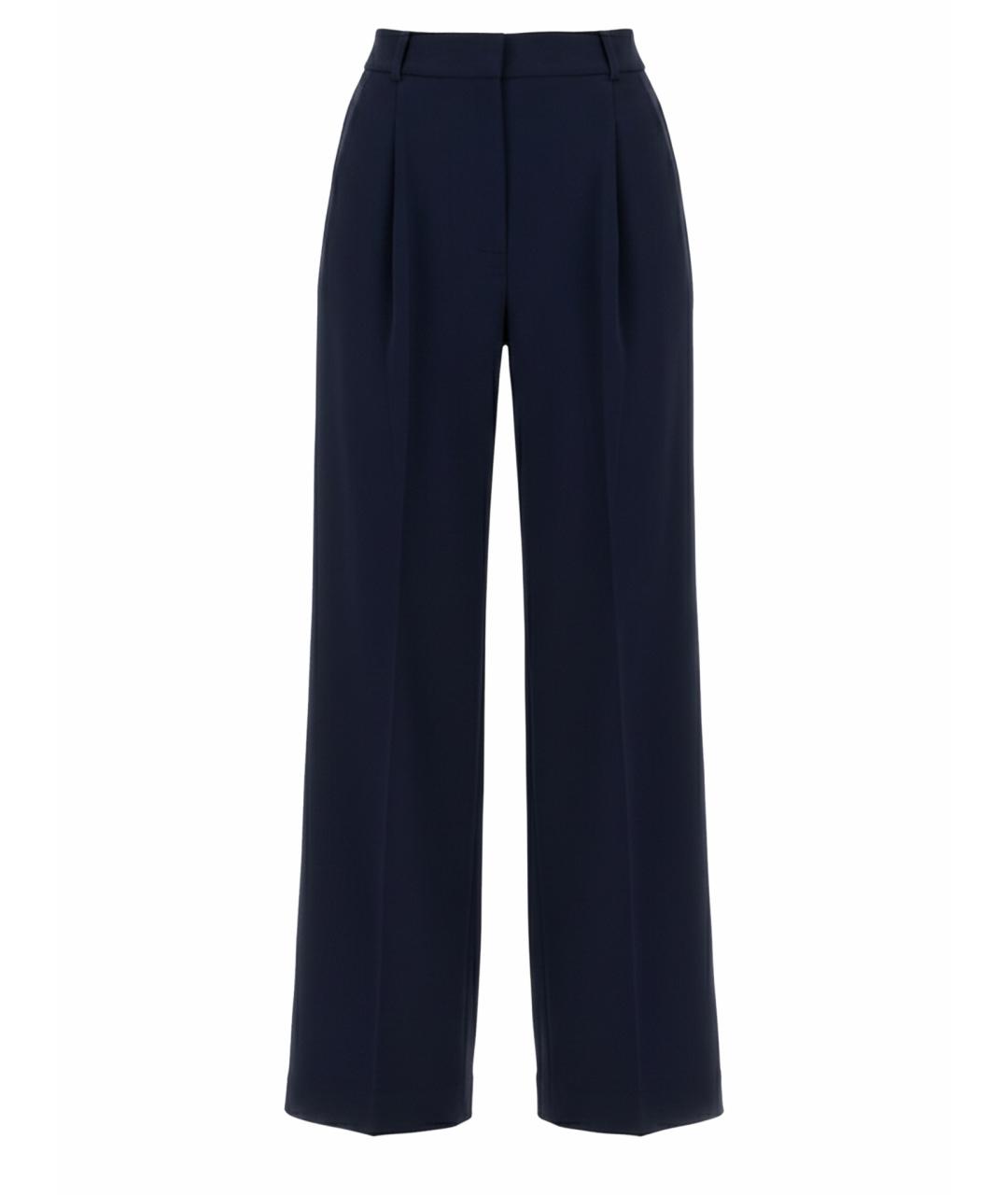 MICHAEL KORS Синие ацетатные прямые брюки, фото 1