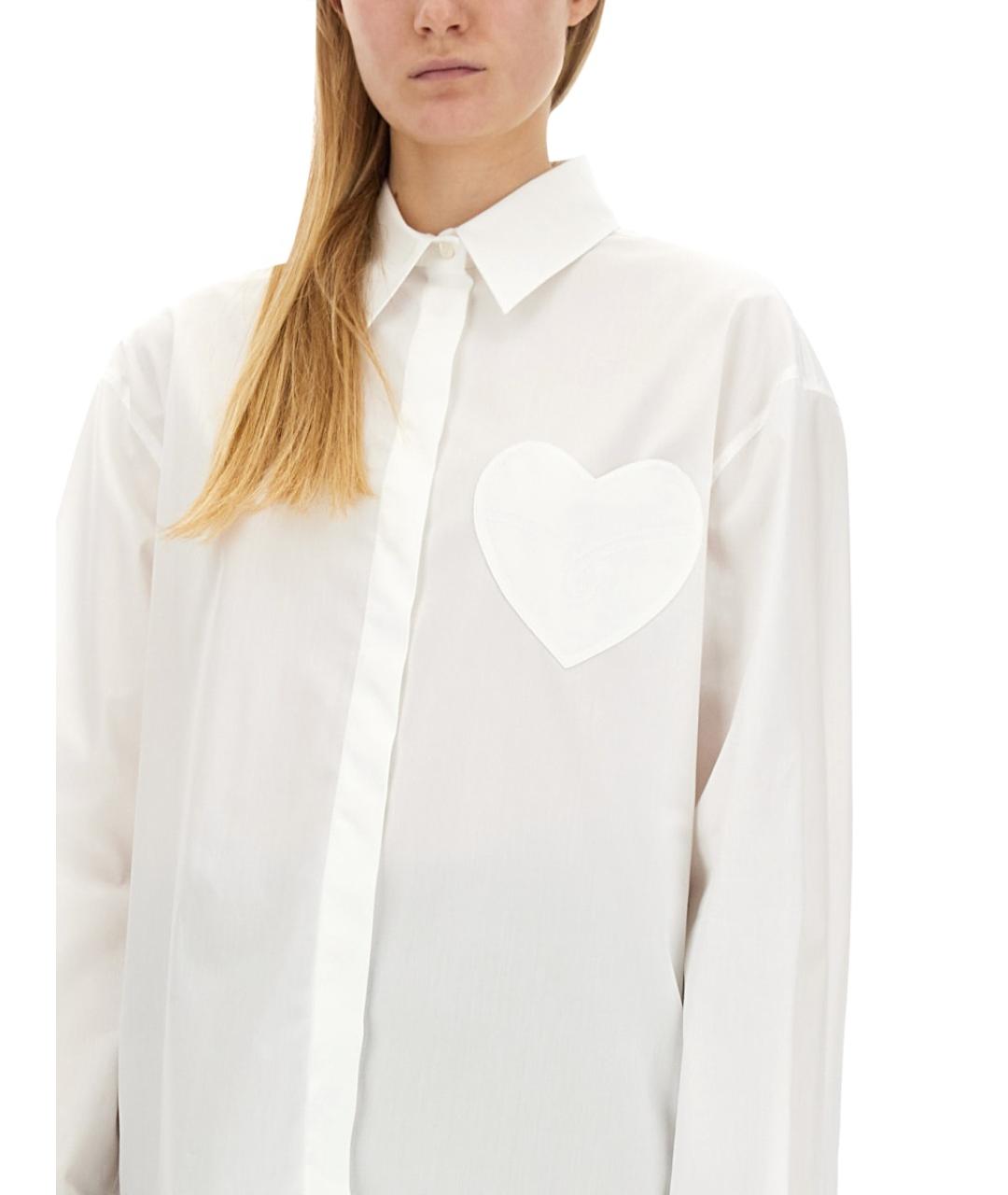 MOSCHINO JEANS Белая хлопковая рубашка, фото 4