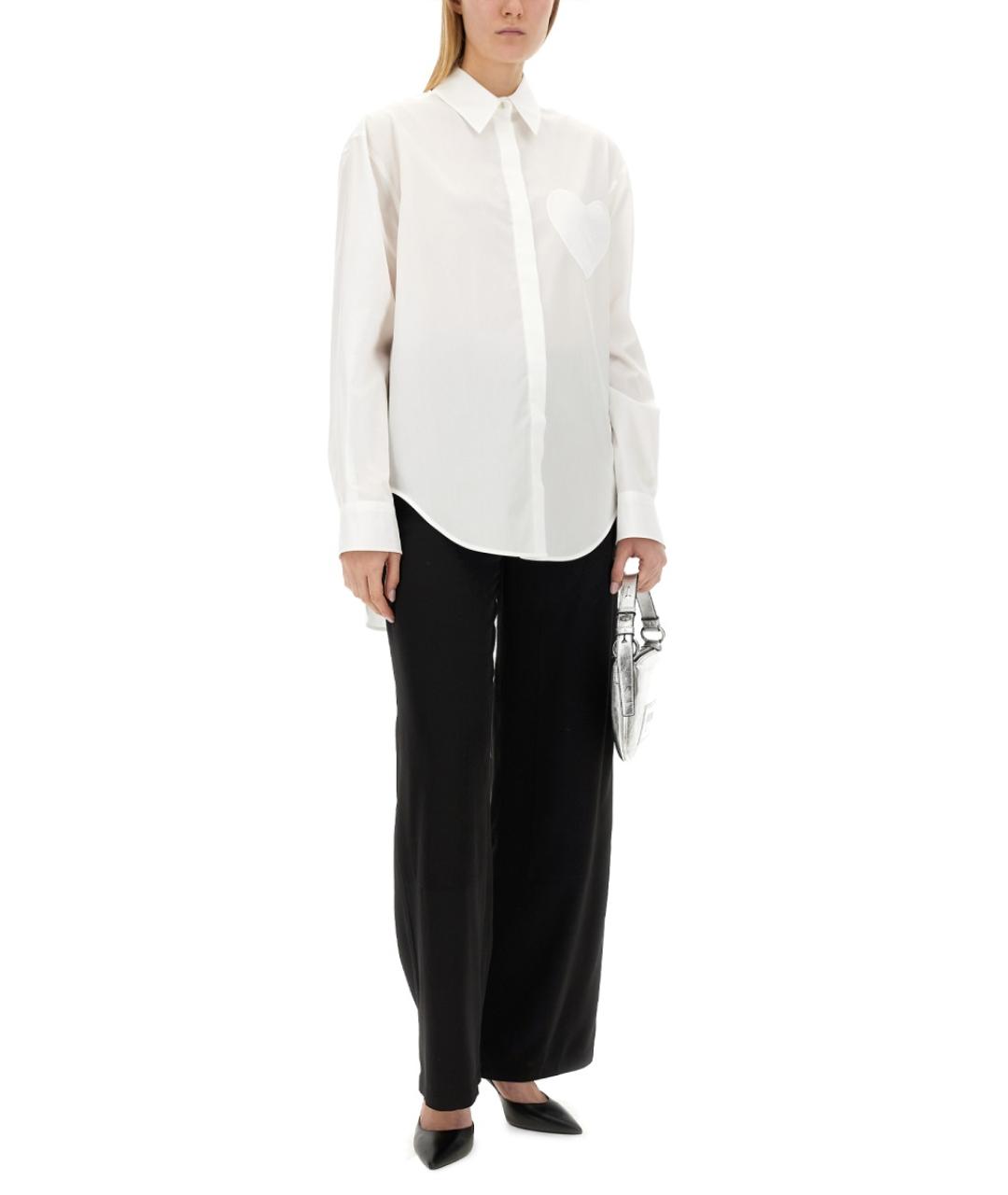 MOSCHINO JEANS Белая хлопковая рубашка, фото 2