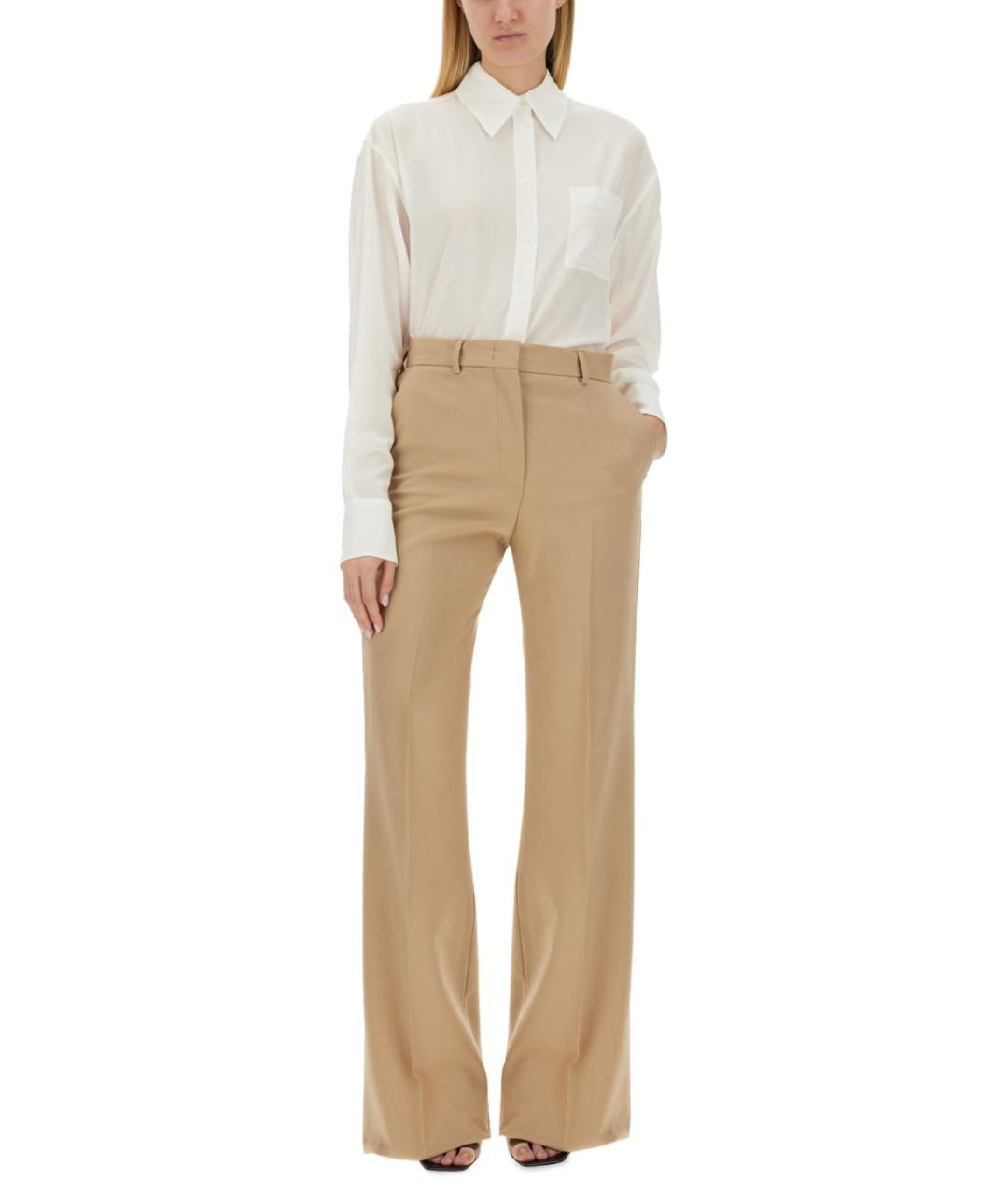 SPORTMAX Белая хлопковая рубашка, фото 2