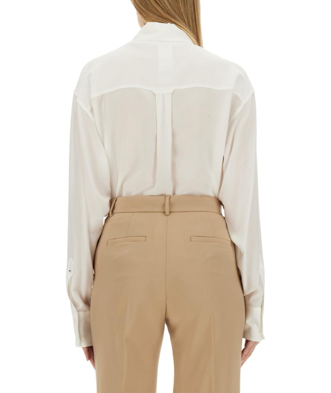 SPORTMAX Белая хлопковая рубашка, фото 3