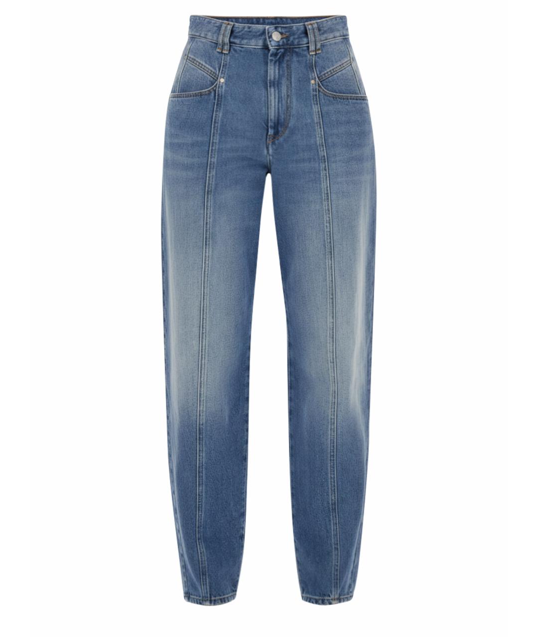 ISABEL MARANT Синие хлопковые прямые джинсы, фото 1