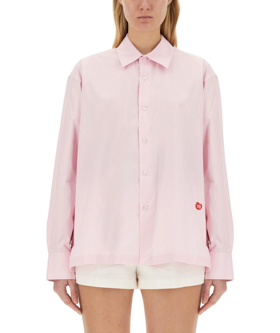 ALEXANDER WANG Розовая хлопковая рубашка, фото 5