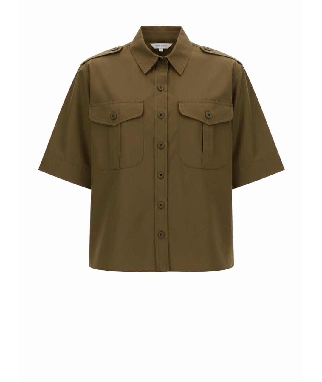 ASPESI Хаки хлопковая рубашка, фото 1