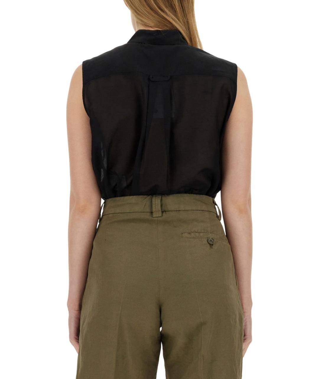 ASPESI Черная хлопковая рубашка, фото 3