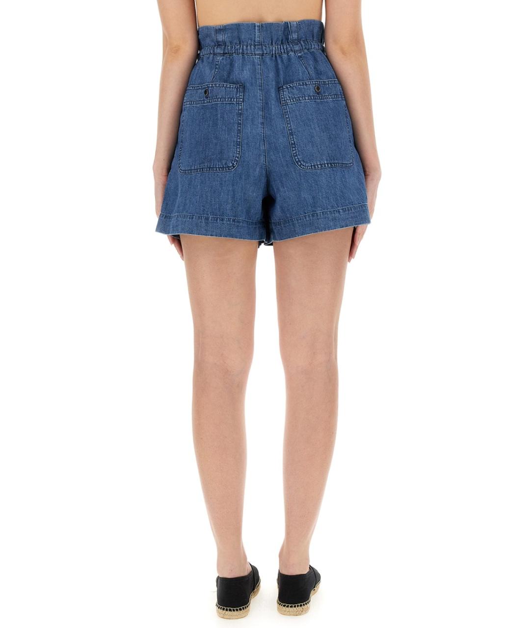 ISABEL MARANT ETOILE Синие хлопковые шорты, фото 3