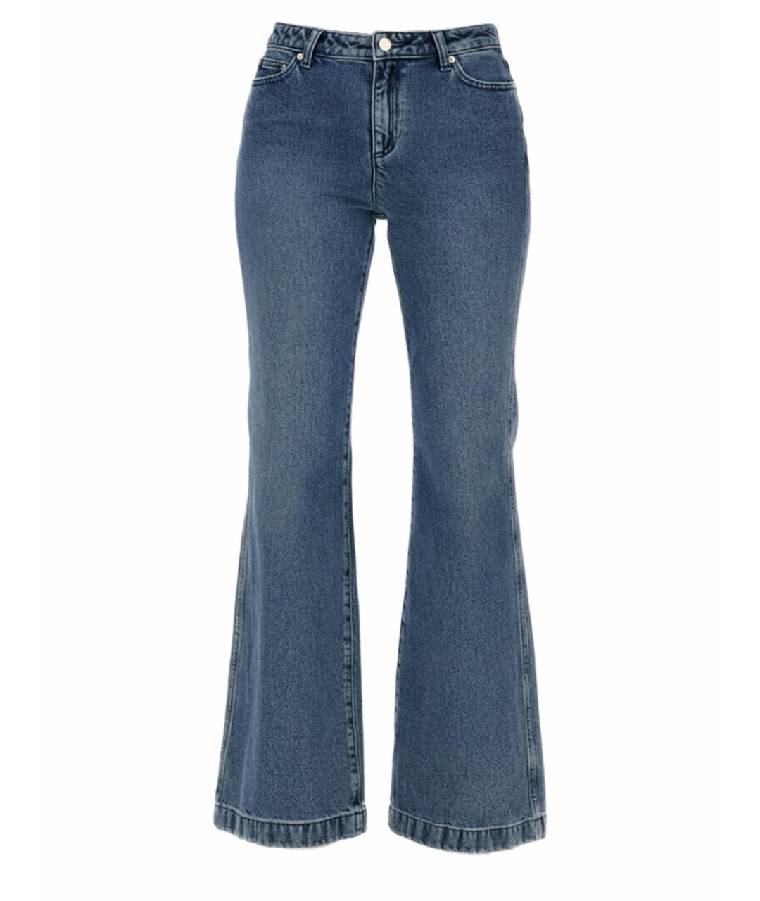 MICHAEL KORS Синие хлопковые джинсы клеш, фото 1