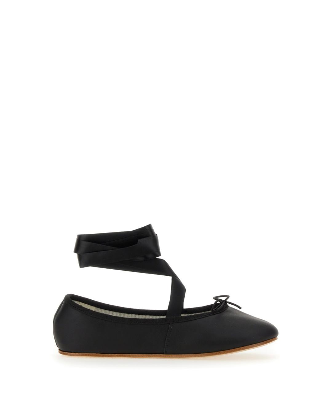 REPETTO Черные кожаные балетки, фото 1