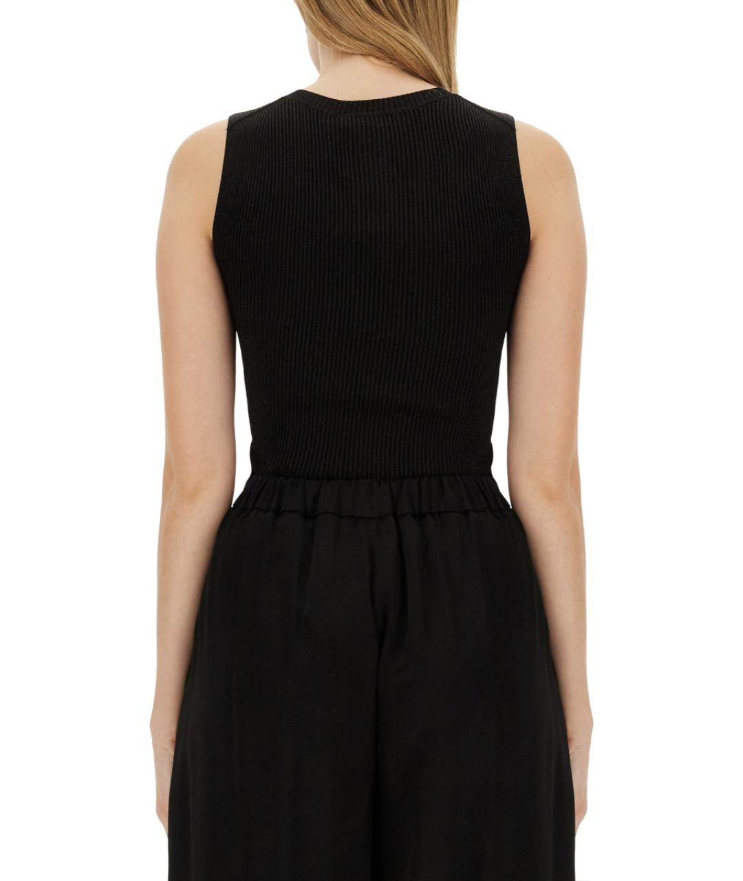 FABIANA FILIPPI Черная вискозная майка, фото 3