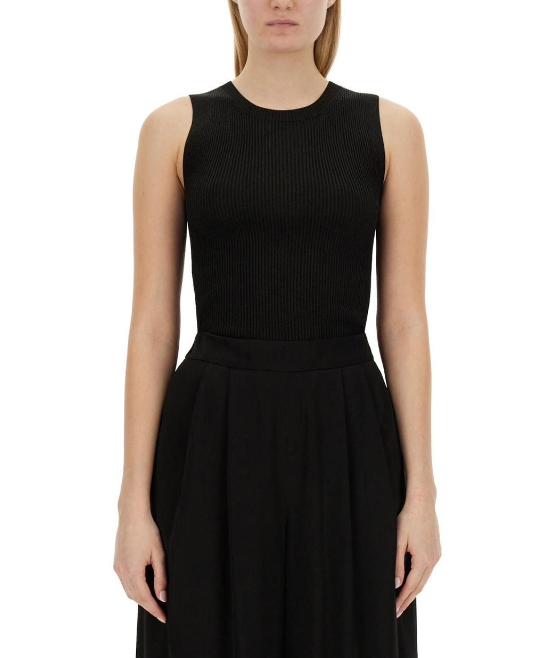 FABIANA FILIPPI Черная вискозная майка, фото 5