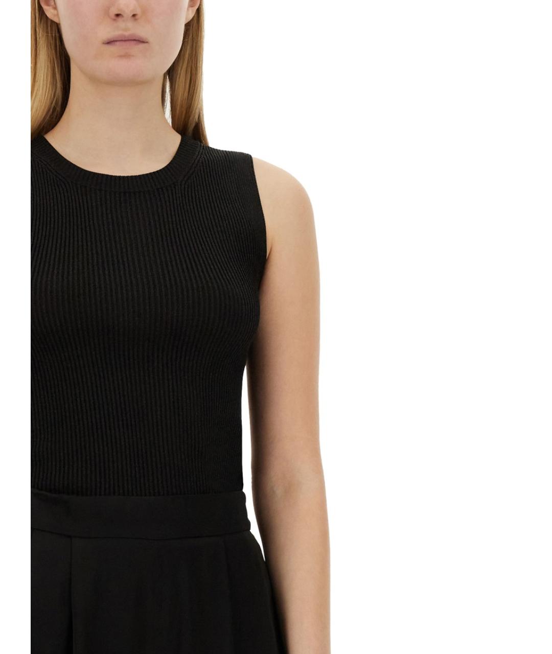 FABIANA FILIPPI Черная вискозная майка, фото 4