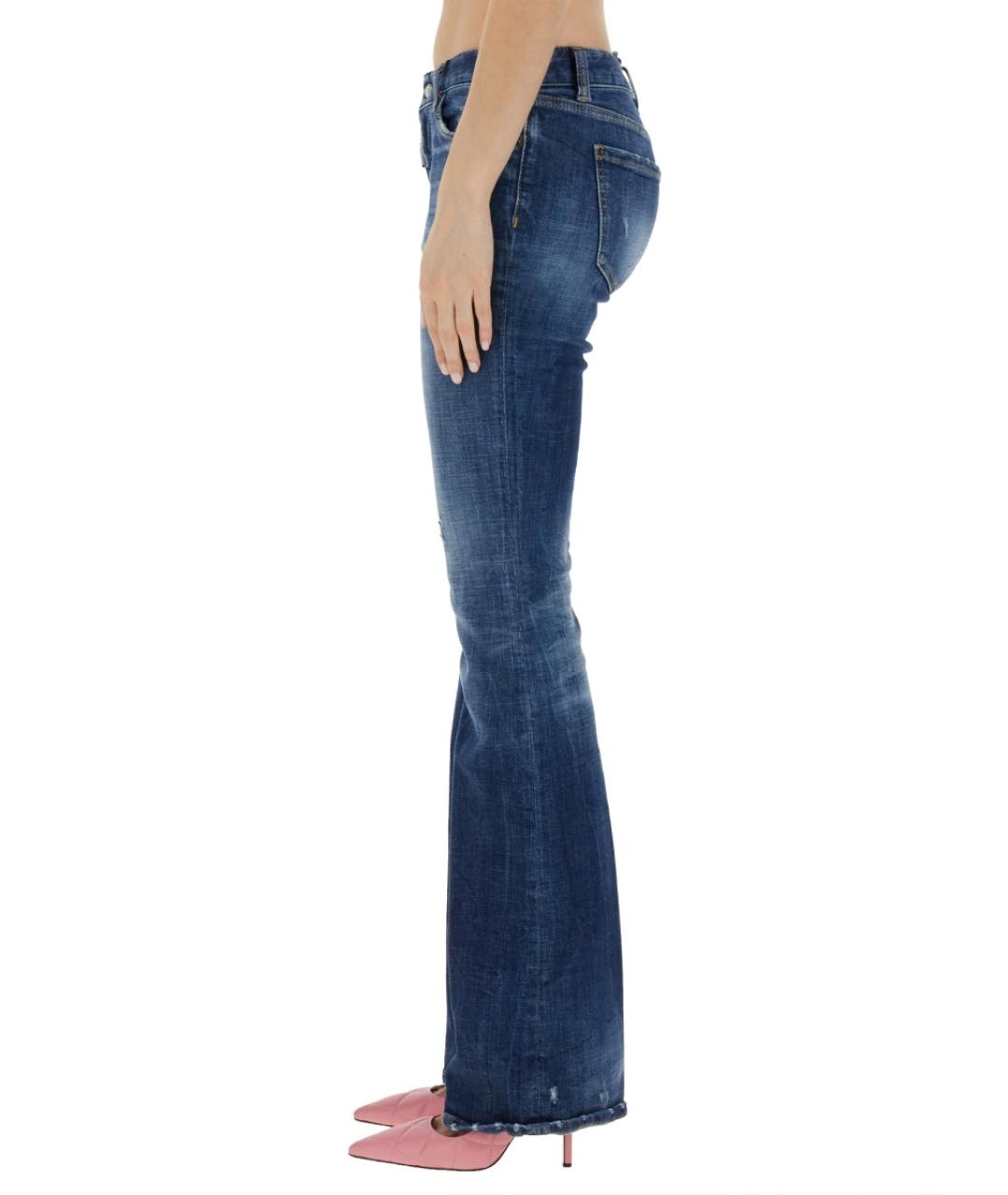 DSQUARED2 Синие хлопковые джинсы слим, фото 4