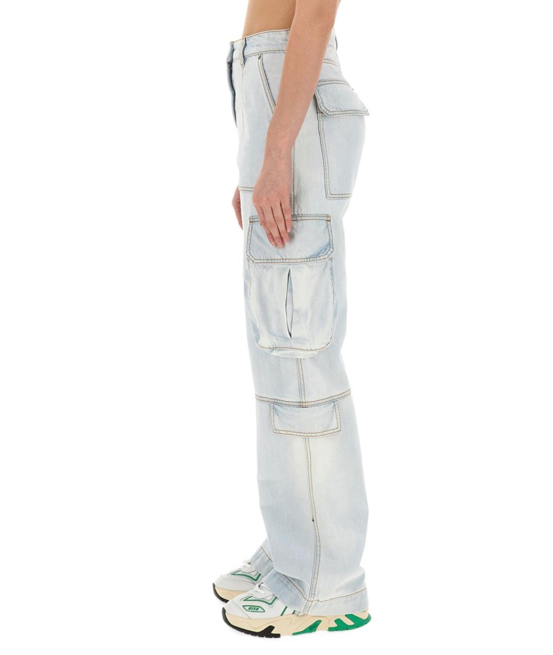 MSGM Синие хлопковые прямые джинсы, фото 4