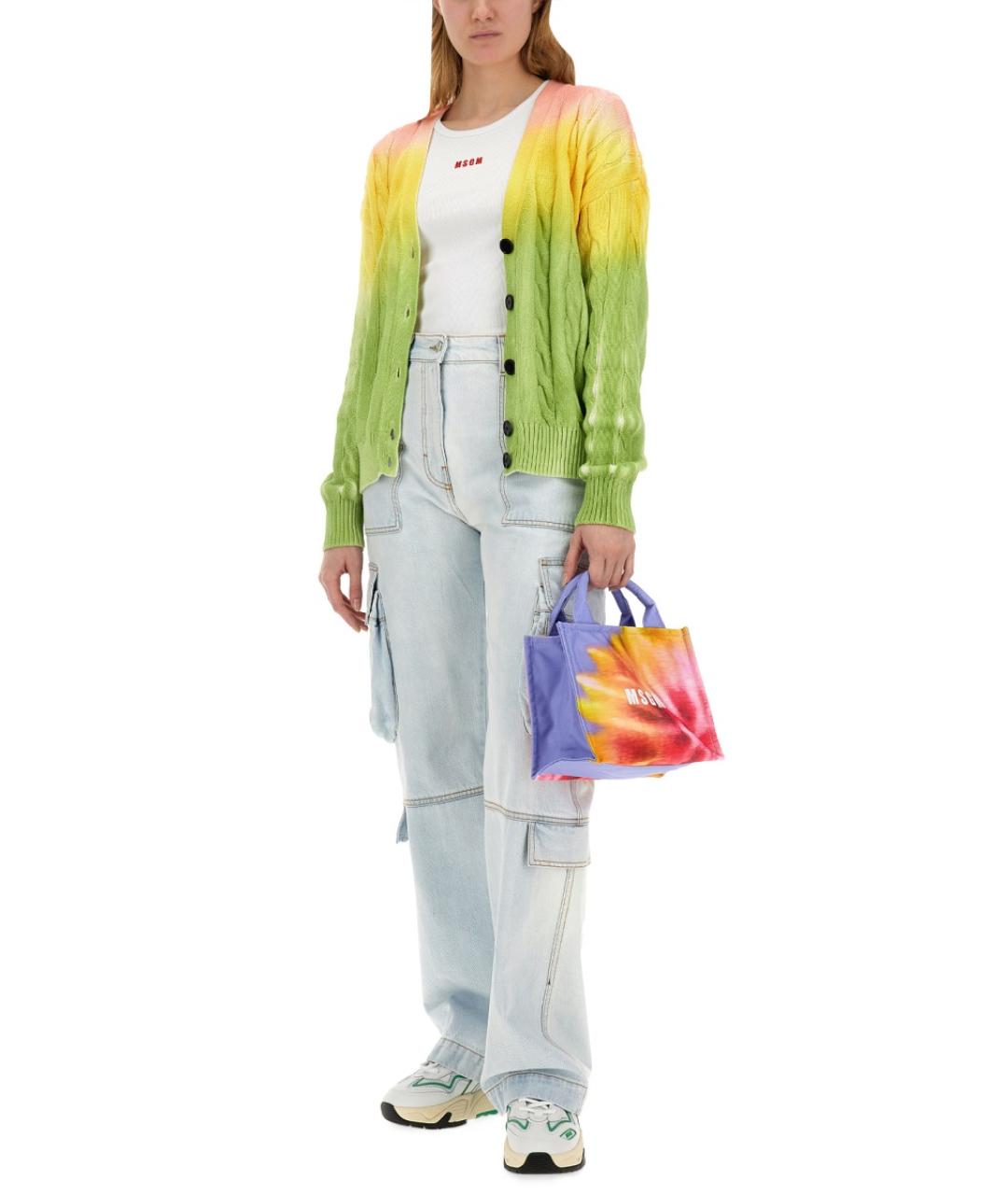 MSGM Синие хлопковые прямые джинсы, фото 2