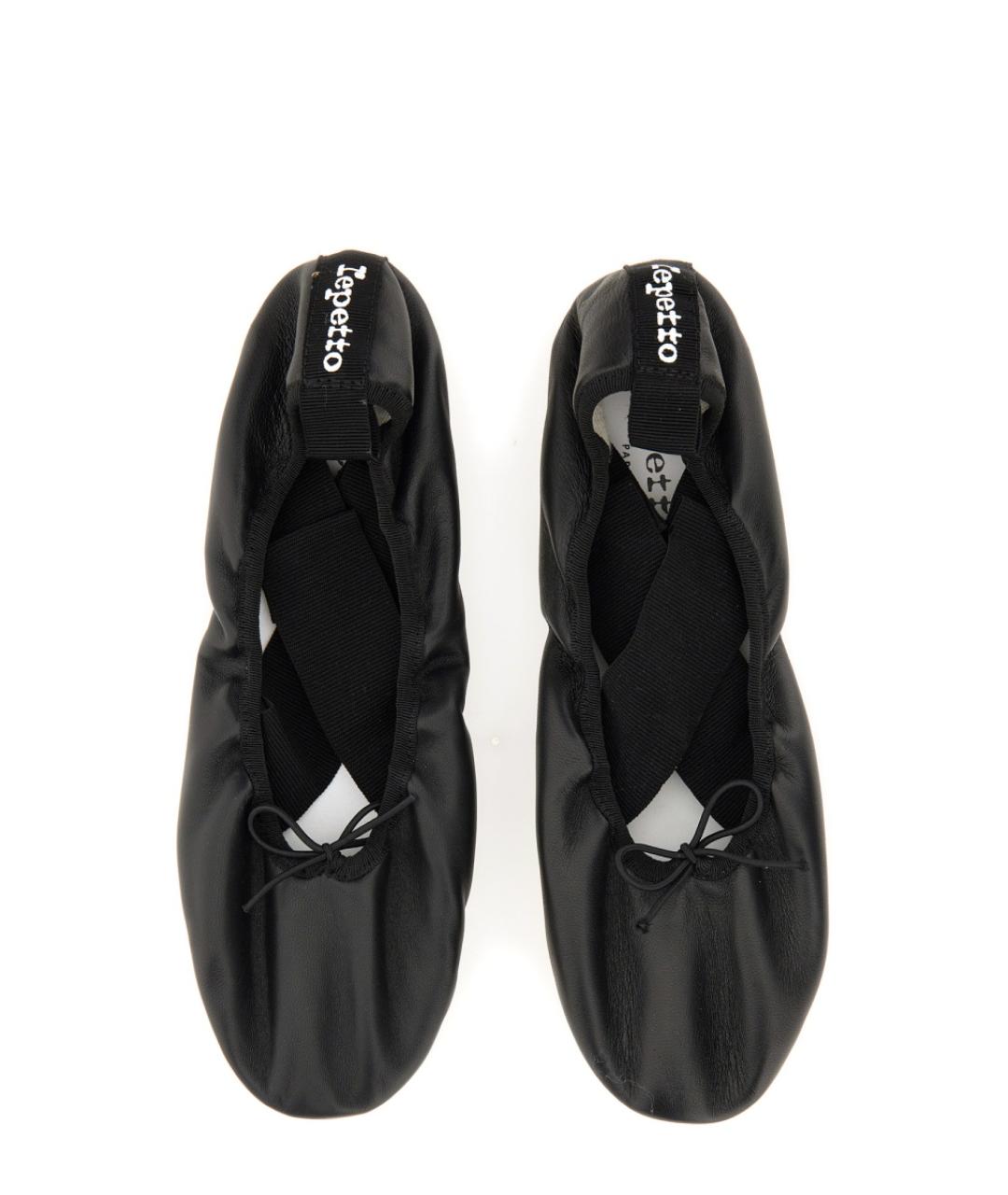 REPETTO Черные кожаные балетки, фото 6
