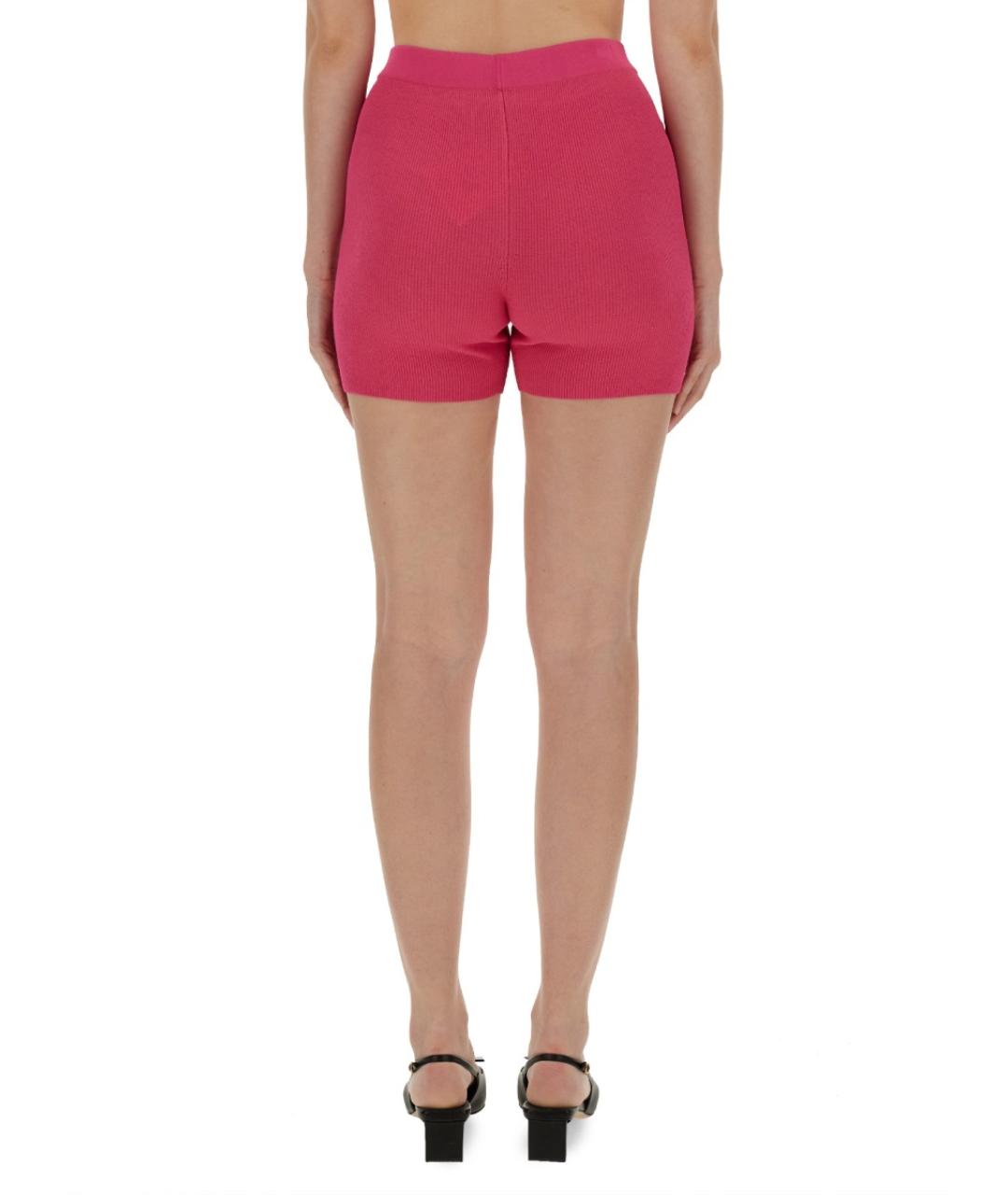 JACQUEMUS Розовые вискозные шорты, фото 4