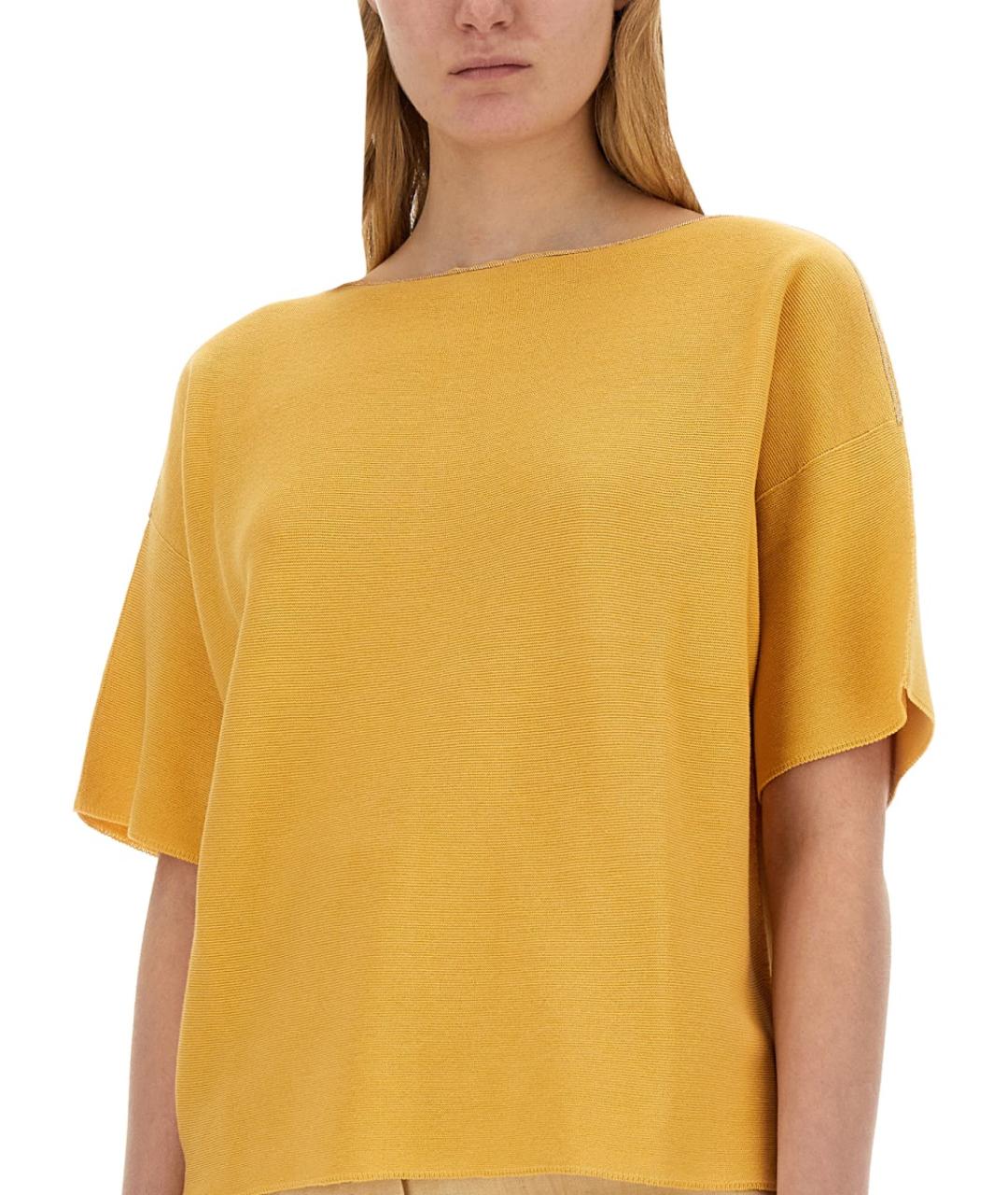 FABIANA FILIPPI Оранжевый хлопковый джемпер / свитер, фото 4