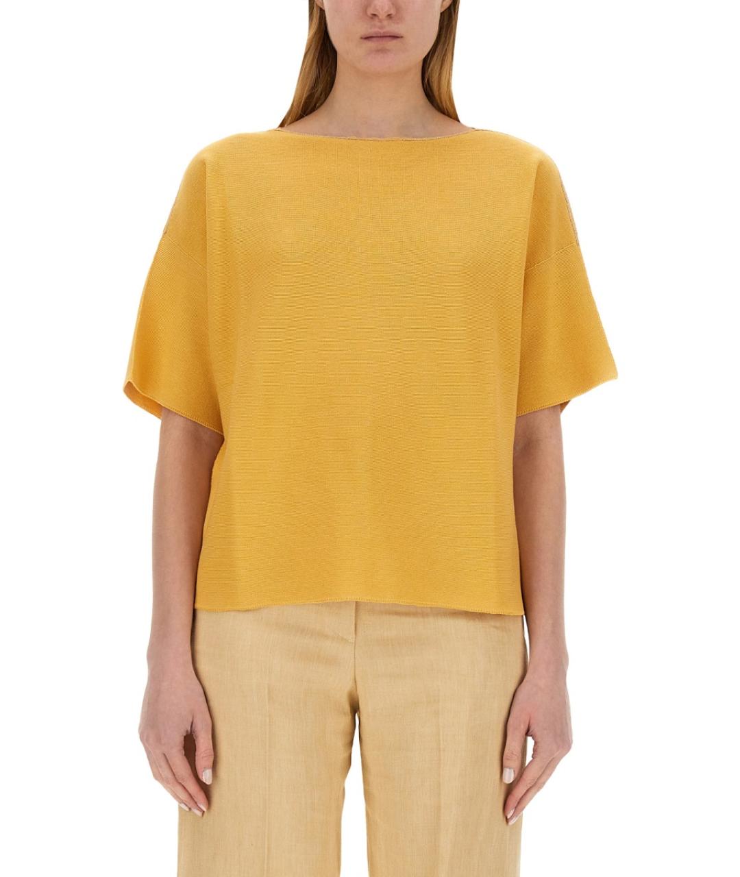 FABIANA FILIPPI Оранжевый хлопковый джемпер / свитер, фото 2