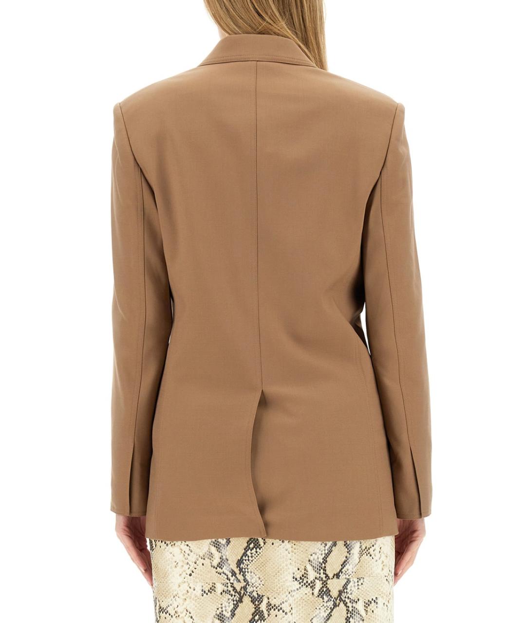 HELMUT LANG Бежевый полиэстеровый жакет/пиджак, фото 3