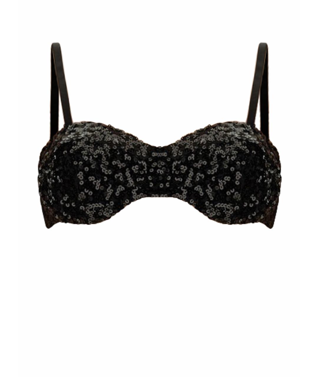 MOSCHINO JEANS Черная полиэстеровая майка, фото 1