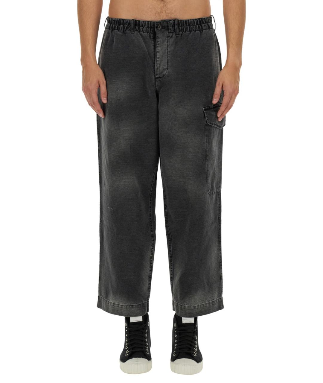 YMC Черные хлопковые повседневные брюки, фото 5