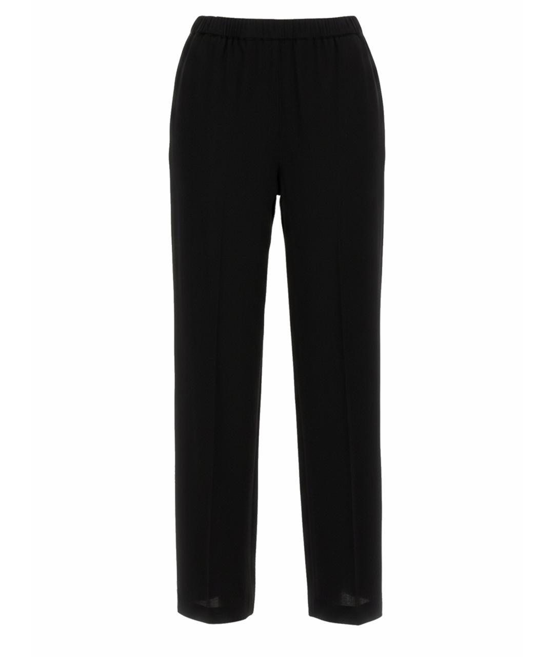 FABIANA FILIPPI Черные вискозные прямые брюки, фото 1