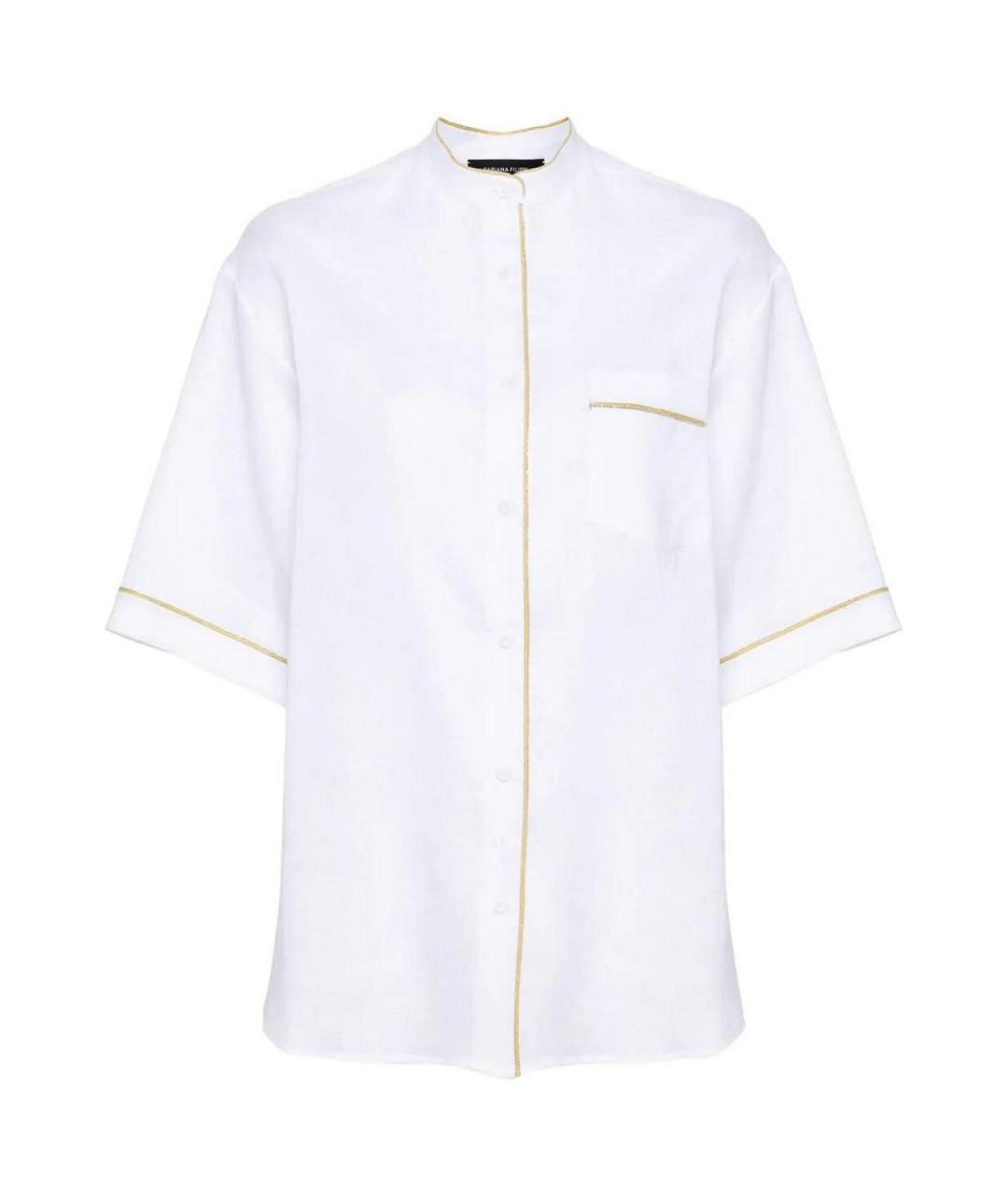 FABIANA FILIPPI Белая льняная рубашка, фото 1