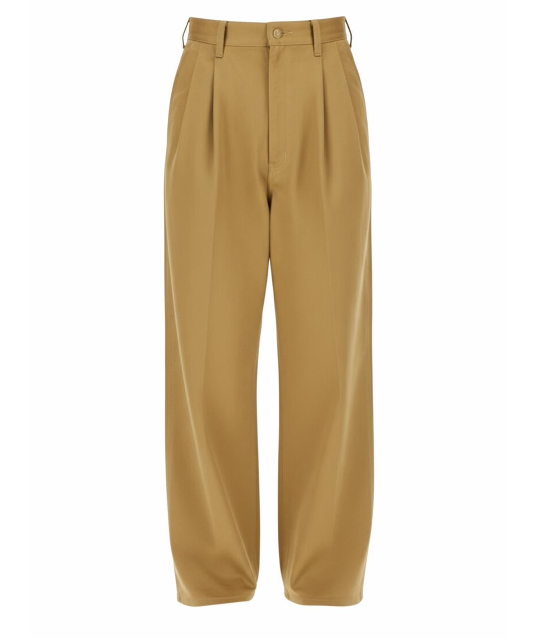 JUNYA WATANABE Бежевые хлопковые повседневные брюки, фото 1